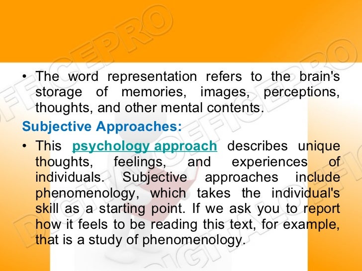 example of phenomenological approach in psychology