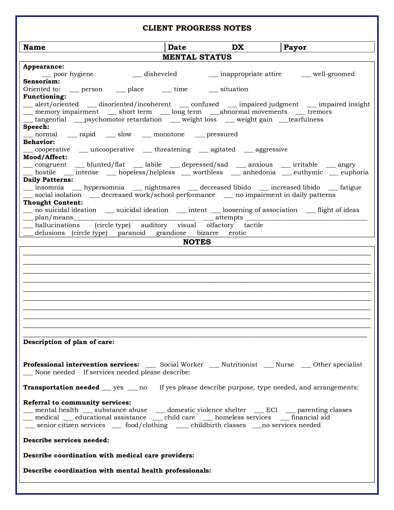 Example Of Counselling Session Notes Throughout Psychologist Notes Template