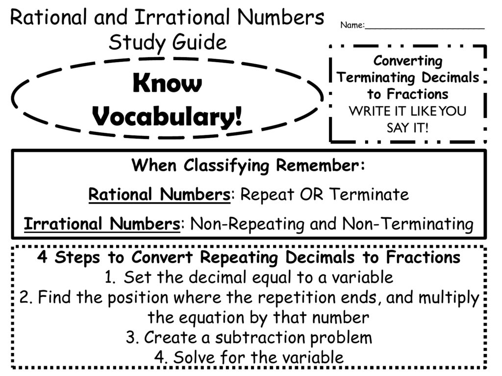 what is an irrational number example