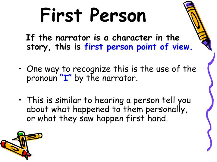 what is first person point of view example