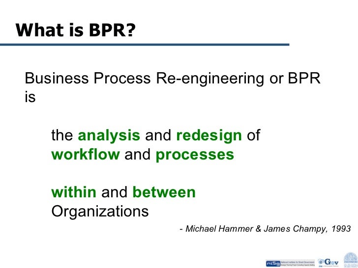 business process reengineering definition example