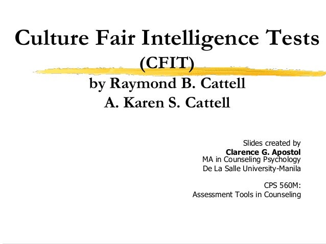 culture fair intelligence test example