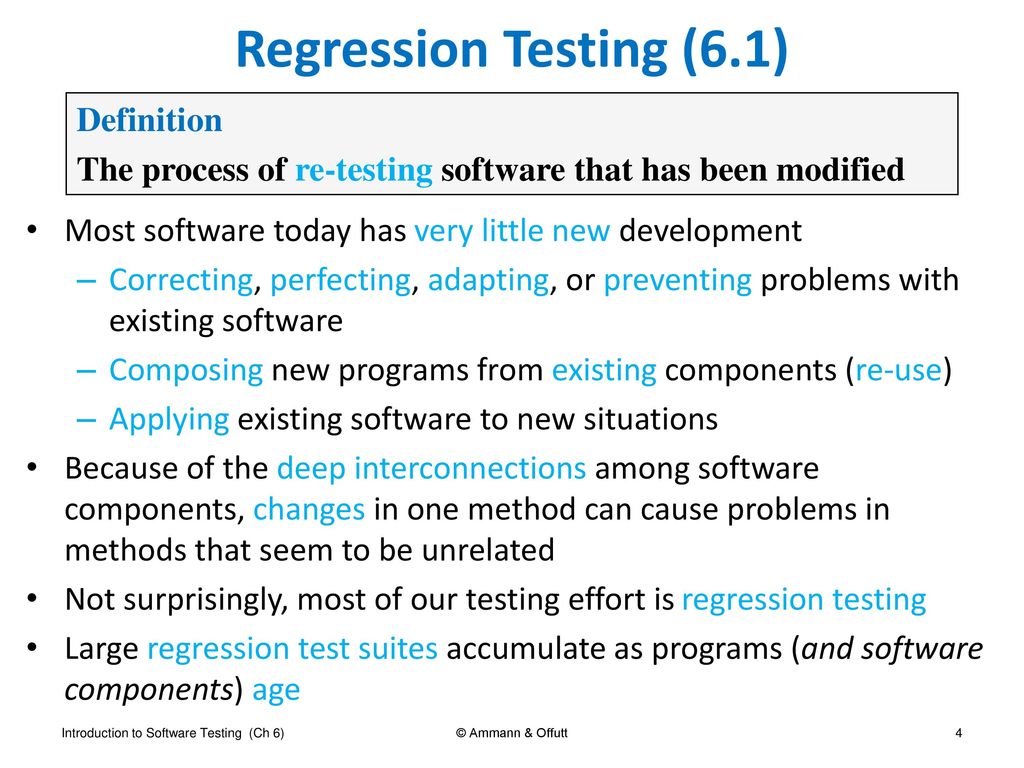what is regression testing with example