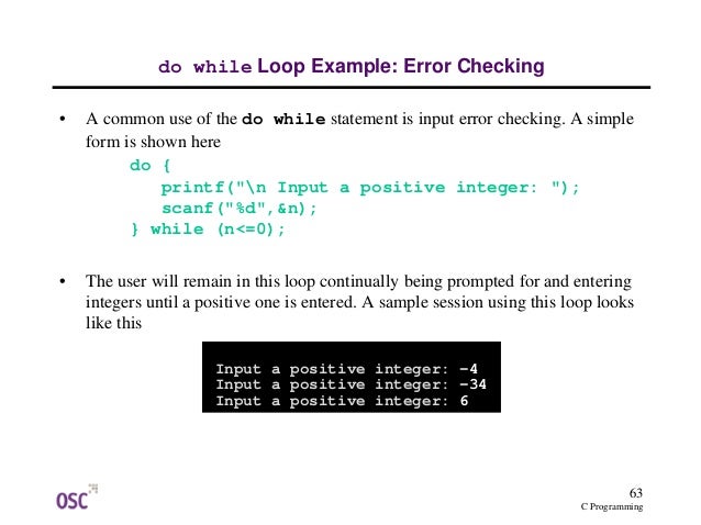 c language while loop example
