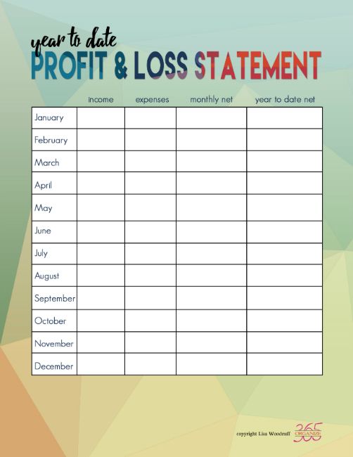 profit and loss statement example nz