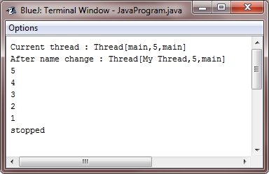 thread concept in java with example