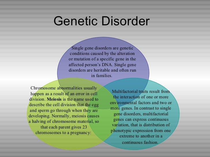 an example of a genetic disorder