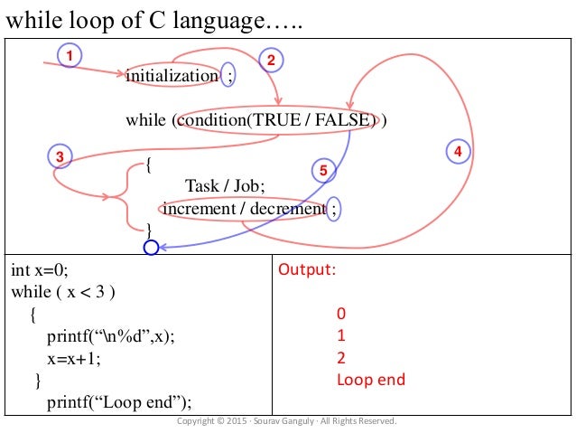 c language while loop example