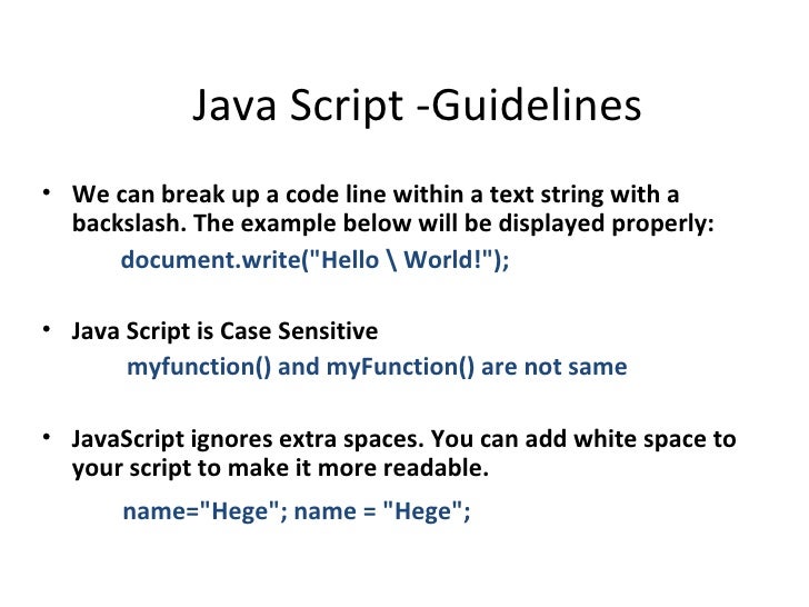 javascript array example for loop