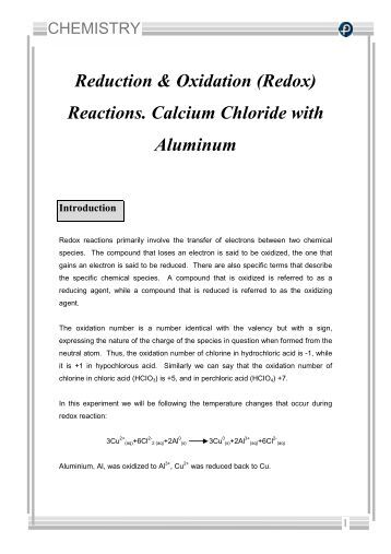 balanced oxidation-reduction reaction example