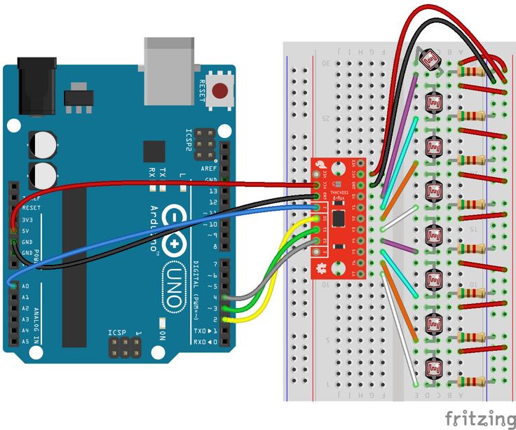 arduino spi multiple devices example