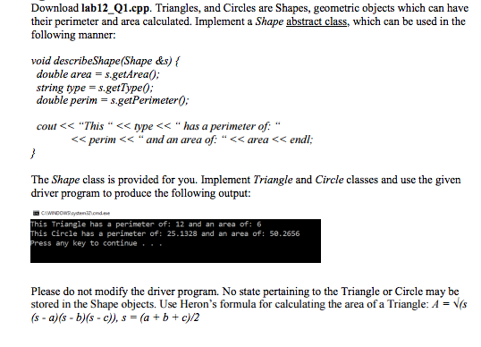 c++ example programs using classes objects
