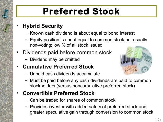 convertible preferred stock disclosure example