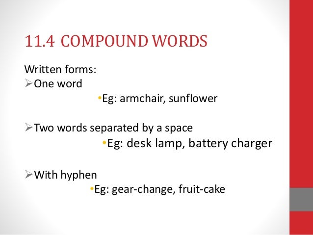 example of two word compound words