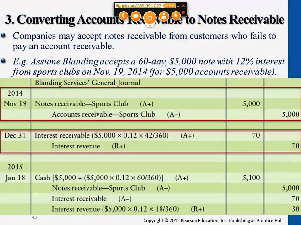 t accounts example for accounts receivable