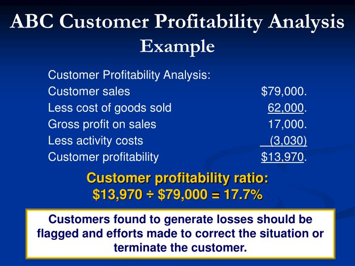 customer product profitability analysis example