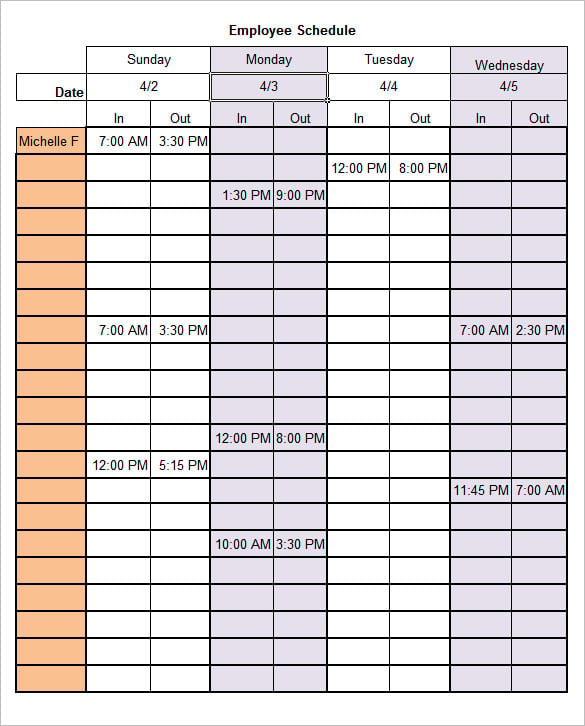 flexible work schedule proposal example