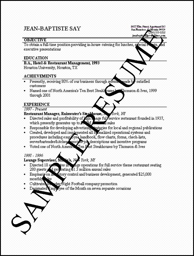 how to make resume for first job with example