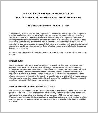 market research proposal example pdf