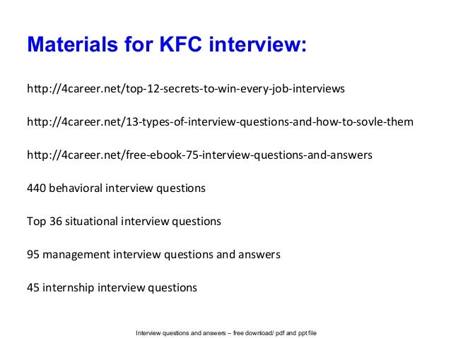 panel interview questions and answers example