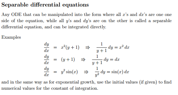 partial differential equations separation of variables example