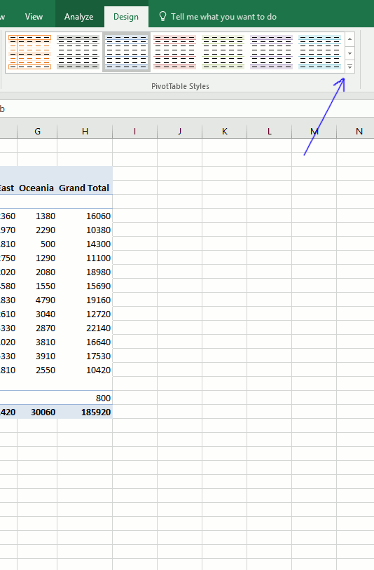 pivot table excel 2016 example
