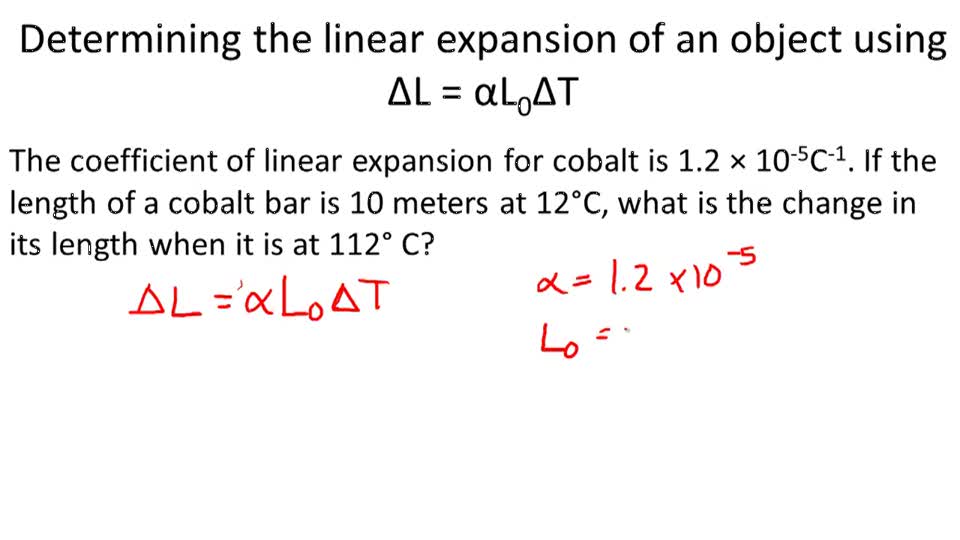 thermal expansion of liquids example