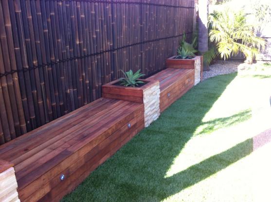 timber retaining wall design example australia