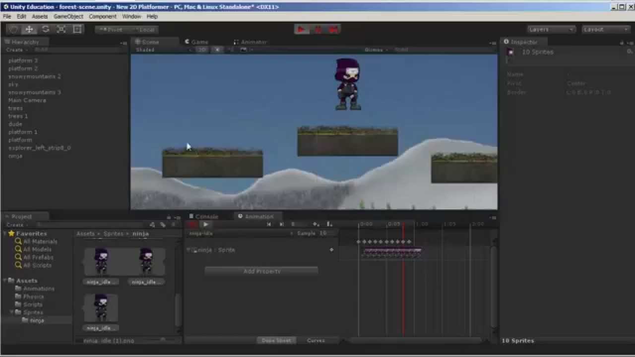 unity 2d game example download